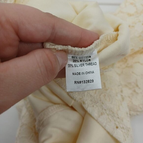 Superdown Shea Lace Dress Ivory Women's M Bodycon Mini Halter Party Cocktail - Picture 8 of 11